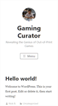 Mobile Screenshot of gamingcurator.com